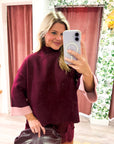 Warmth Edit Sweater-Wine