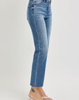 City Cut Cropped Straight Jeans