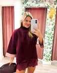 Warmth Edit Sweater-Wine