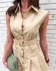 Donna Belted Mini Dress