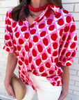 Soft Sunset Polka Dot Top