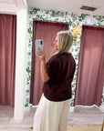 Woodland Charm Sweater-Brown