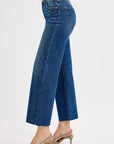 Heritage Blue Cropped Wide Leg