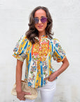 Portobello Road Pintuck Bib Top