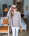 Love Luxe Knit Top-Oatmeal
