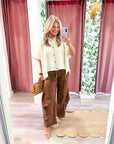 Softly Spoken Sweater Cape Cardigan-Ivory