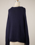 Ski Sport Sweater-Navy/Pink