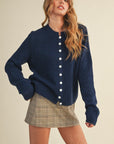 Cozy Nights Cardigan-Midnight Navy