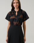 PREORDER: Zenzi Jungle Smocked Top