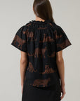PREORDER: Zenzi Jungle Smocked Top