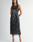 Stand Out Sequin Midi Dress