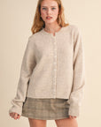 Cozy Nights Cardigan-Egg Shell