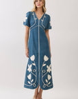 Countryside Belle Denim Midi Dress