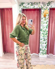 Sunny Days Sweater Cardigan-Olive