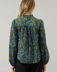 PREORDER: Floral Nellian Ruffle Top