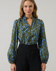 PREORDER: Floral Nellian Ruffle Top