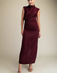 Turning Heads Maxi Dress- Wine