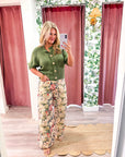 Floral Tale Wide Leg Pants