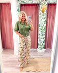 Floral Tale Wide Leg Pants
