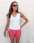 Summer Ready Striped Shorts