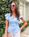 Garden Glow Peplum Top