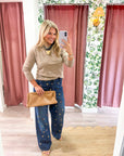 Soft Embrace Crewneck Sweater-Mushroom