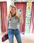 Soft Embrace Crewneck Sweater-Heather Gray