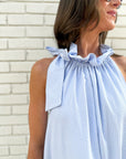 Julia Pinstripe Maxi Dress