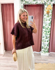 Woodland Charm Sweater-Brown
