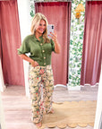 Floral Tale Wide Leg Pants