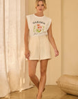 The Atelier Pintuck Short-Ecru