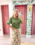 Sunny Days Sweater Cardigan-Olive