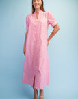 Bright Side Midi Dress-Blush