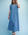 Bright Side Midi Dress-Sapphire