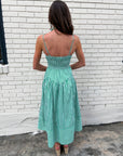 Marina Muse Midi Dress-Green