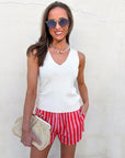 Summer Ready Striped Shorts