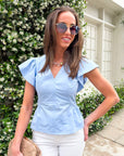 Garden Glow Peplum Top