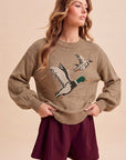 Lakeside Duck Sweater-Latte