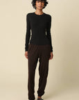 Cool Enough Crew Neck Top-Black