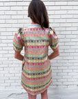 Sweet Symphony Jacquard Mini Dress