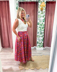 Gardenia Glow Midi Skirt