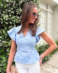 Garden Glow Peplum Top