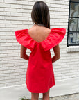 Flirt Alert Mini Dress- Red