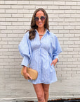 Boss Babe Pinstripe Mini Dress