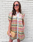 Sweet Symphony Jacquard Mini Dress