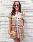 Sweet Symphony Jacquard Mini Dress
