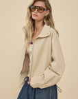 Easygoing Drawstring Jacket