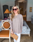 Love Luxe Knit Top-Oatmeal