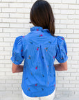 Floral Ease Puff Sleeve Top