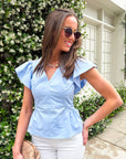 Garden Glow Peplum Top